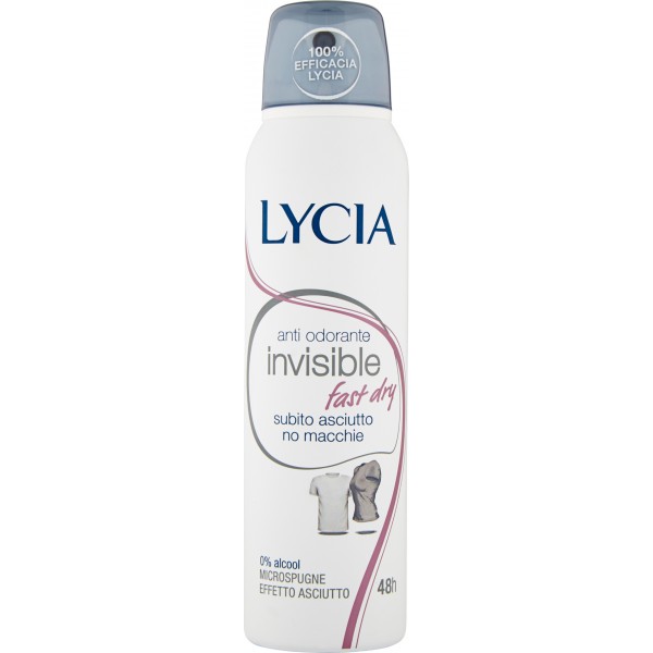Lycia Invisible fast dry spray gas 150 ml.