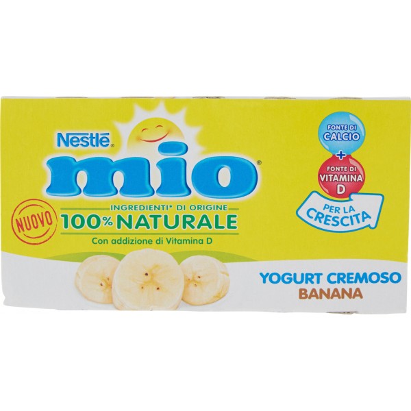 Nestlè Mio Yogurt Cremoso Per Bambini Alla Banana 2 Vasetti gr. 125