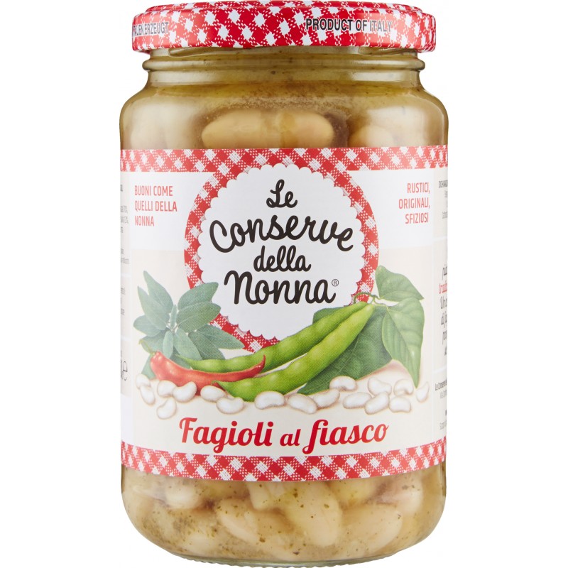 Le Conserve della Nonna Fagioli al fiasco 360 gr. Le Conserve della Nonna Fagioli al fiasco 360 gr.