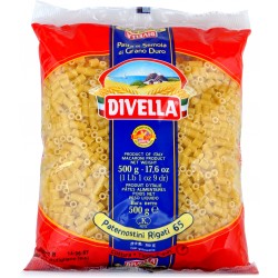 Divella pasta paternostini rigati n.65 gr.500