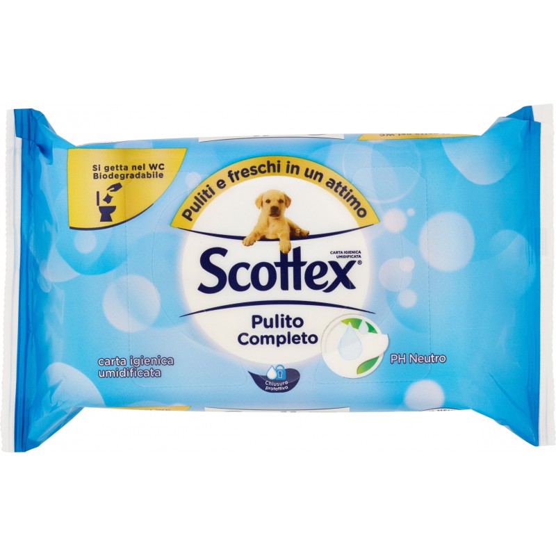 Scottex Carta igienica umidificata Pulito Completo 42 pz