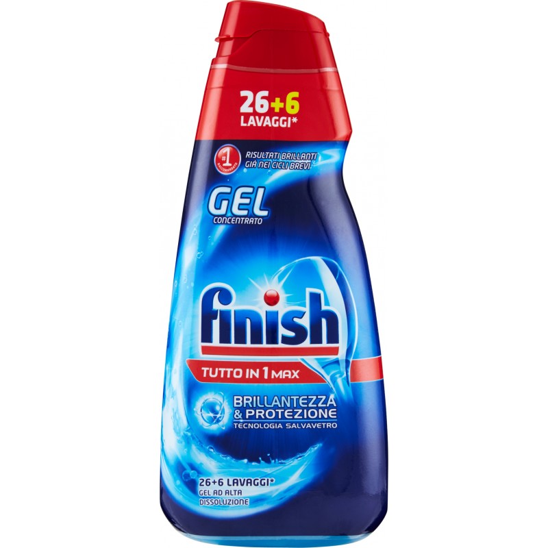 All in 1 Max Power Gel Brillantezza & Protezione Finish 26+6 Lavaggi
