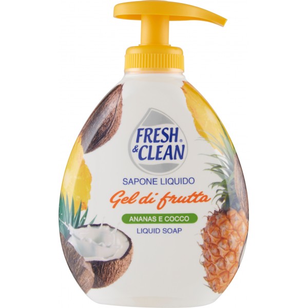 Fresh&Flean sapone liquido ananas e cocco ml.300