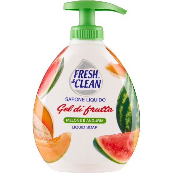 Fresh&Clean sapone liquido melone e anguria ml.300 Fresh&Clean sapone liquido melone e anguria ml.300