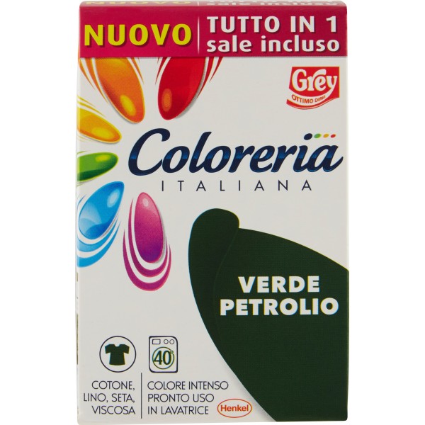 Grey Coloreria Colore Per Capi Verde Petrolio gr. 350