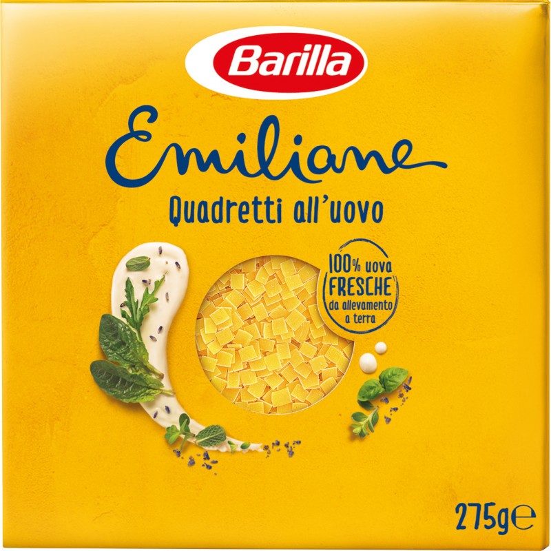 Barilla Emiliane Quadretti all'Uovo 275 gr.