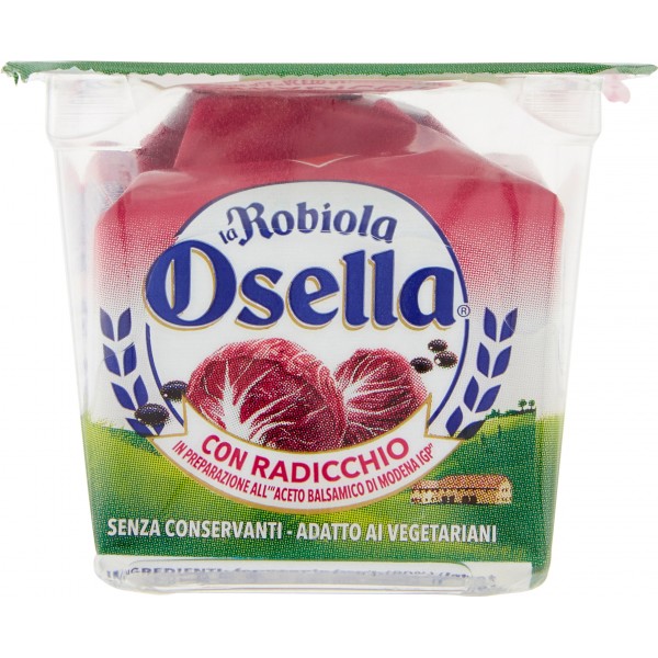 La Robiola Osella specialità di formaggio fresco con radicchio 90g