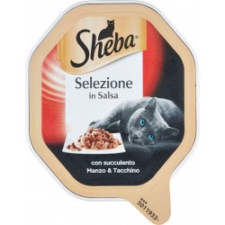 Sheba Selezione in Salsa con succulento Manzo & Tacchino 85 gr.
