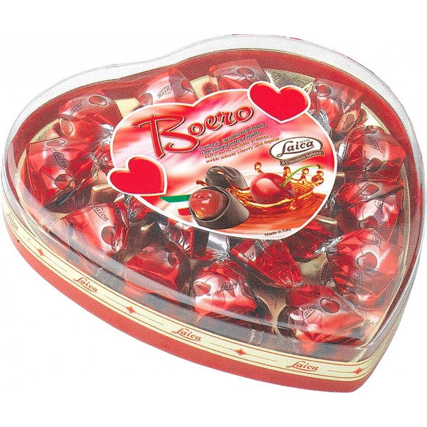 Laica scatola cuore boero extra fondente gr.150