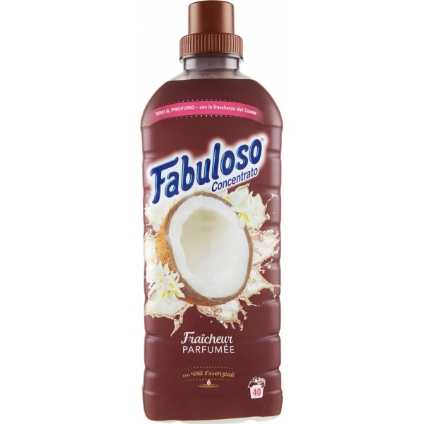Fabuloso ammorbidente concentrato Fraîcheur Parfumée Cocco, 40 lavaggi, 1 Lt.