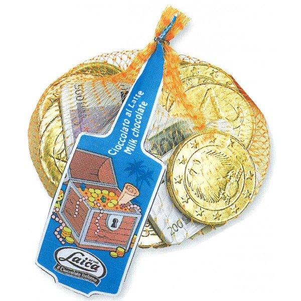 Cioccolato Laica monete e banconote gr.100