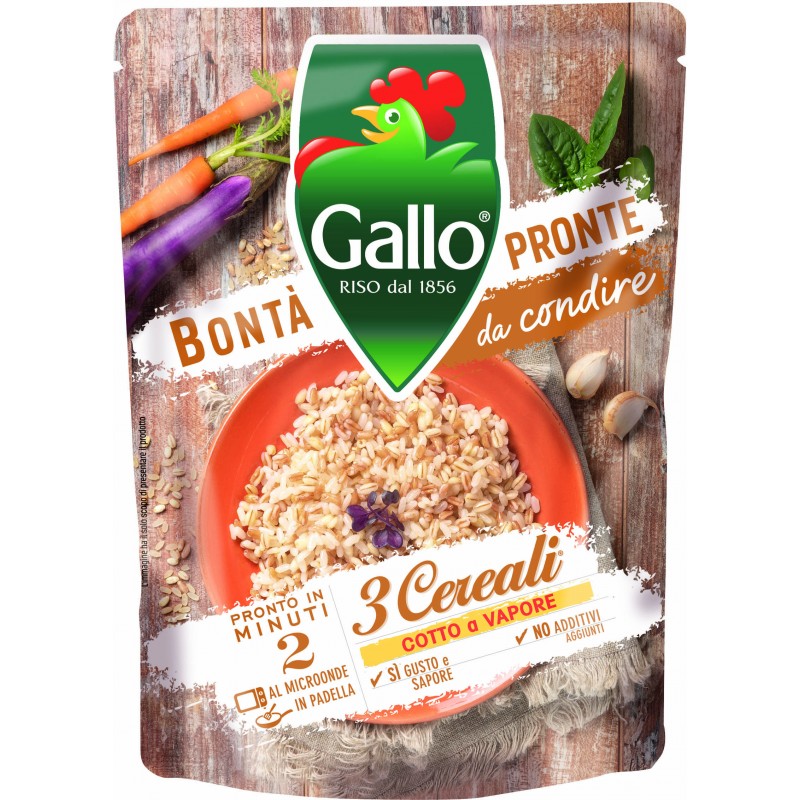 Gallo Bontà Pronte da condire 3 Cereali 250 g