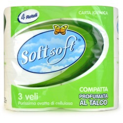 Soft Soft carta igienica x 4 verde talco