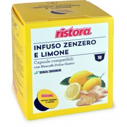 Ristora Infuso Zenzero e Limone Capsule compatibili con Nescafè Dolce Gusto 10 x 2,5 g