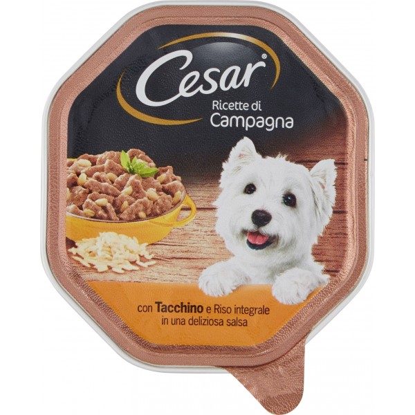Cesar Ricette di Campagna con Tacchino e Riso integrale in una deliziosa salsa 150 gr.