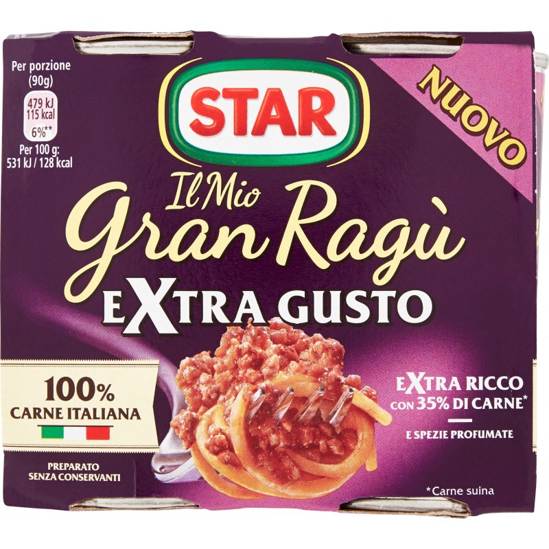 Star Il Mio Gran Ragù Extra Gusto 2 x 180 gr.