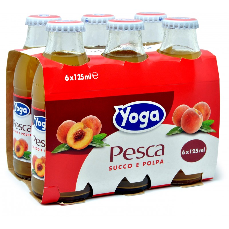 Succo e polpa di frutta Yoga alla pesca 6x125 ml Ordinalo su Cicalia