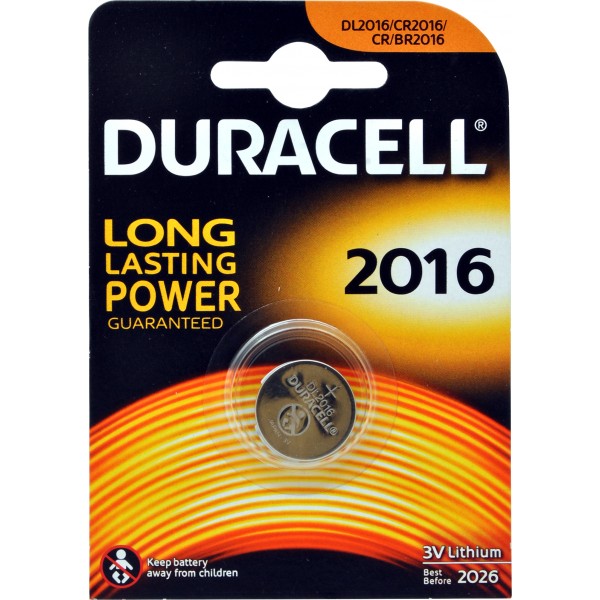 Duracell long lasting 3v 2016 x1pz