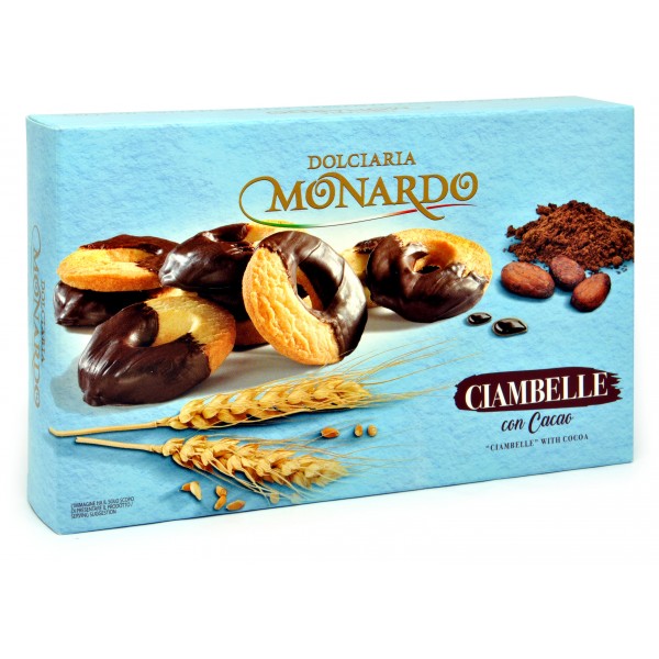 Monardo biscotti ciambelle con cacao gr.130
