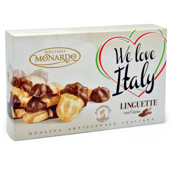 Monardo biscotti linguette con cacao gr.130 Monardo biscotti linguette con cacao gr.130