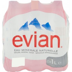 Evian acqua naturale lt.1 x 6