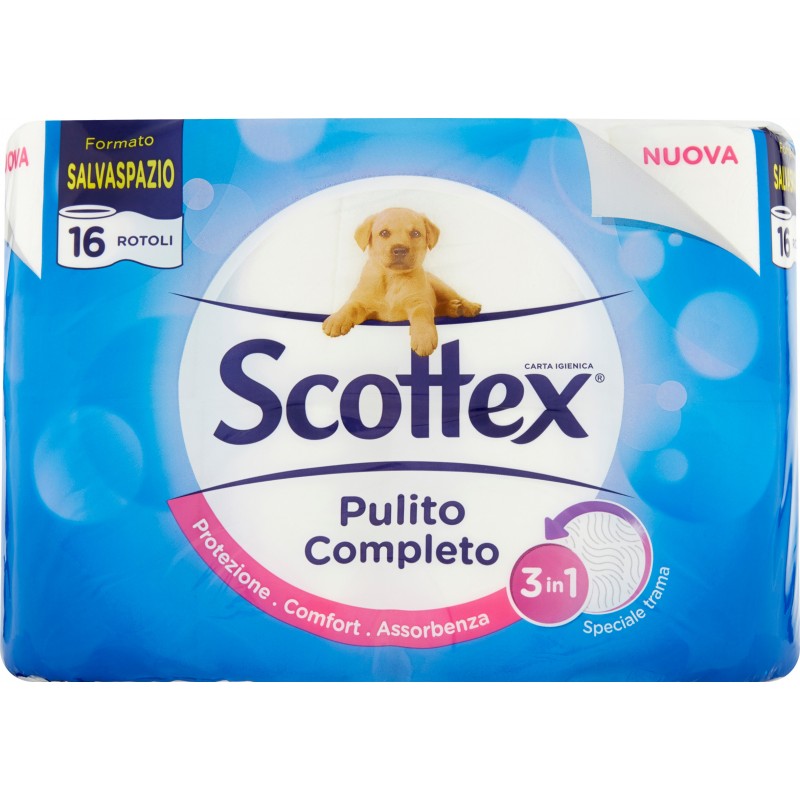 Scottex Pulito Completo Formato Salvaspazio 16 pz.
