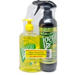 igenio bipack sgrassatore alle erbe aromatiche e piatti al limone ml.1250