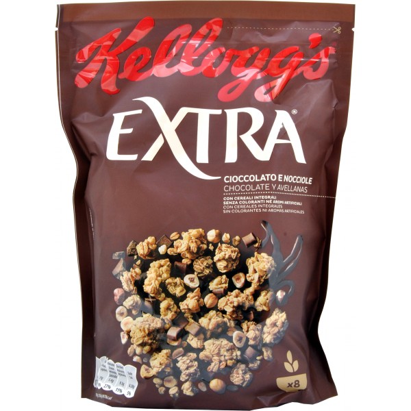 kellogg's extra ciocc/nocciola gr.375