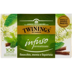 Twinings Infuso Aromatizzato Finocchio, Menta e Liquirizia 20 x 2 g