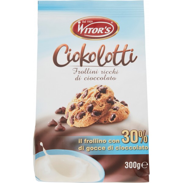 Witor's Ciokolotti frollini ricchi di cioccolato gr.300