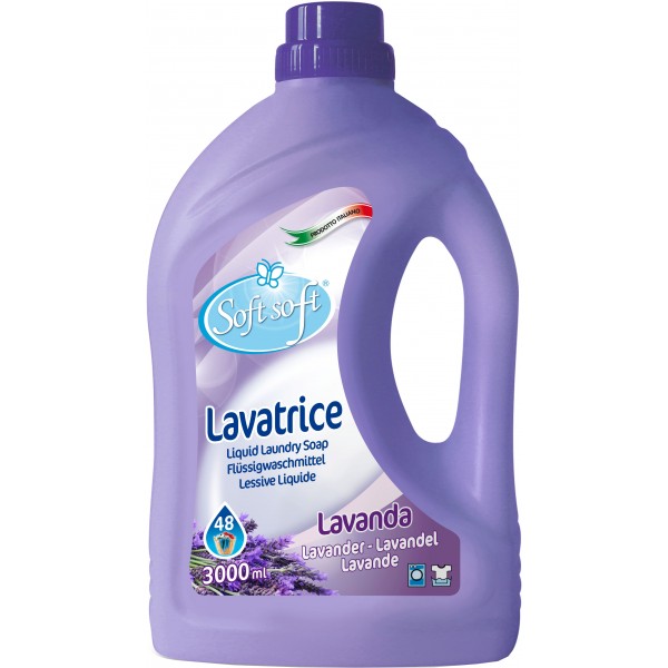 Soft Soft Lavatrice Detersivo Liquido Lavanda 3 Lt
