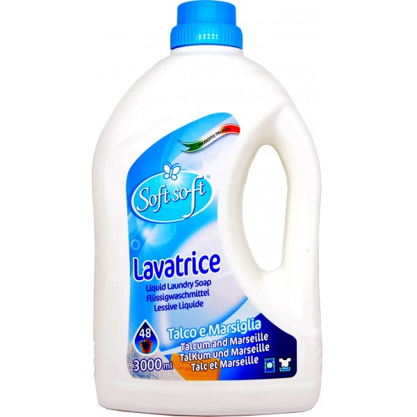 Soft Soft Lavatrice Detersivo Talco Marsiglia 3 Lt, marsiglia lavatrice 