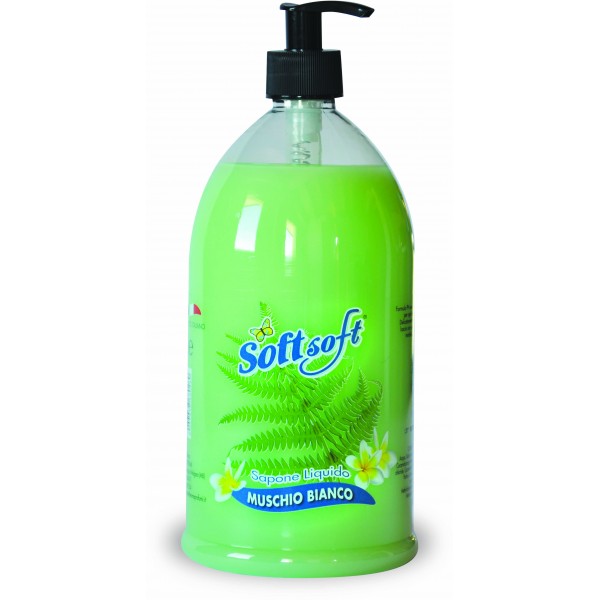 Soft Soft Sapone Liquido Per Mani Muschio Bianco lt.1