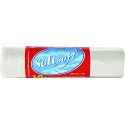 Ssoft Soft sacchetti pattumiera trasparenti cm.110x70 10pz