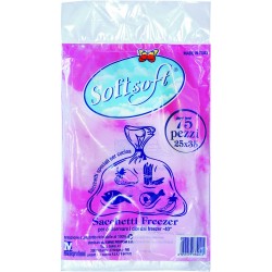 Soft soft sacchetti freezer con strappo cm.25x35 pz.75