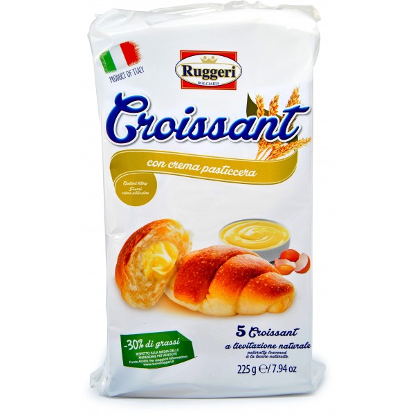 Ruggeri croissant alla crema pezzi 5 gr.225 Ruggeri croissant alla crema pezzi 5 gr.225