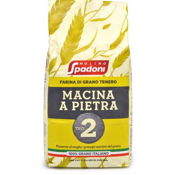 Molino Spadoni Farina Di Grano Tenero Tipo 2 In Sacchetto kg. 1