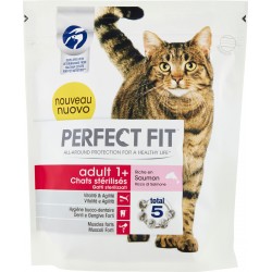 Perfect Fit adult 1+ Gatti sterilizzati Ricco di Salmone 400 g