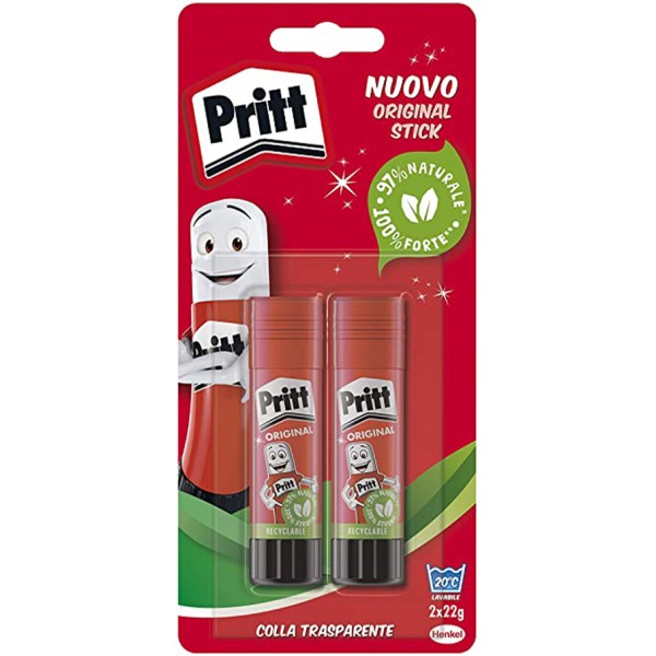 colla stick pritt media gr22 bipack pz2