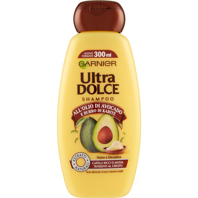 Garnier Ultra Dolce Shampoo All'Olio Di Avocado Capelli Ricci ml. 300