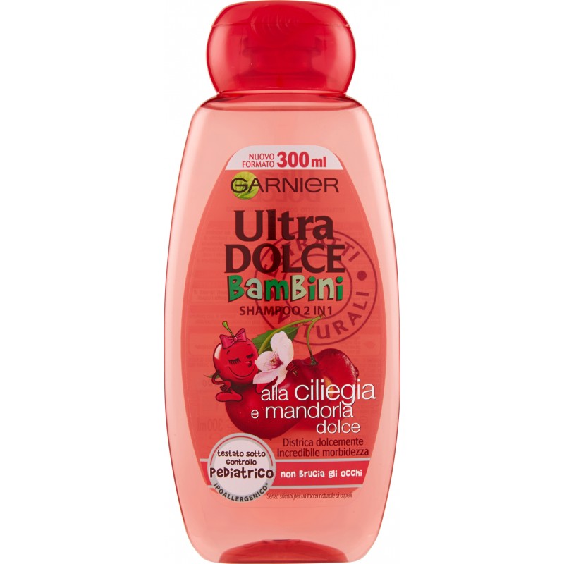 Garnier Ultra Dolce Bambini Shampoo Ciliegia E Mandorla Dolce ml. 300