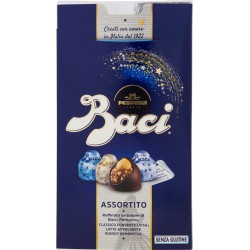 BACI PERUGINA ASSORTITO Cioccolatini ripieni al gianduia e nocciola intera scatola 200 gr.