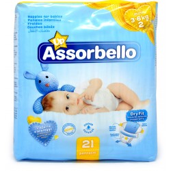 Assorbello pannolini mini 3-6 kg x21