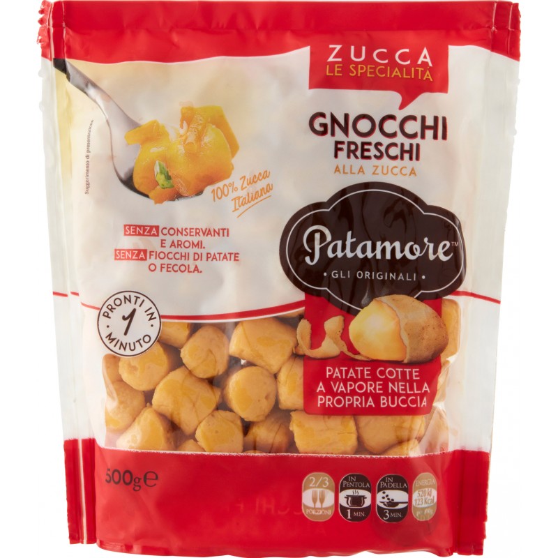 Patamore Le Specialità Gnocchi Freschi alla Zucca 500 g