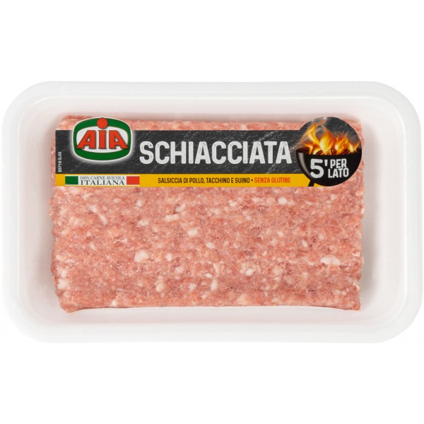 Aia schiacciata di pollo suino tacchino gr.200