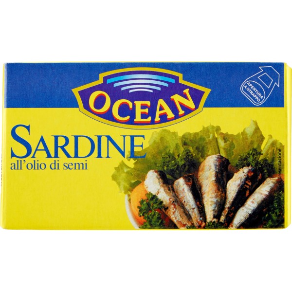 Ocean Sardine all'olio di semi 120 gr. Ocean Sardine all'olio di semi 120 gr.