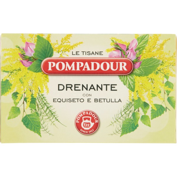 Pompadour Le Tisane Drenante con Equiseto e Betulla 18 x 2 gr.