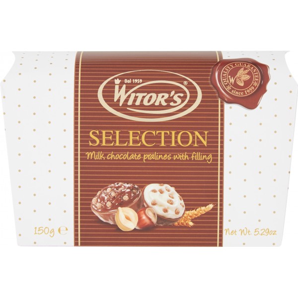 Witor's Selection praline di cioccolato al latte ripiene 150 g