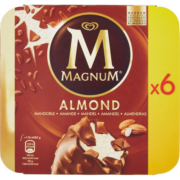 Magnum Algida Almond Mandorle 6 x 82 gr.