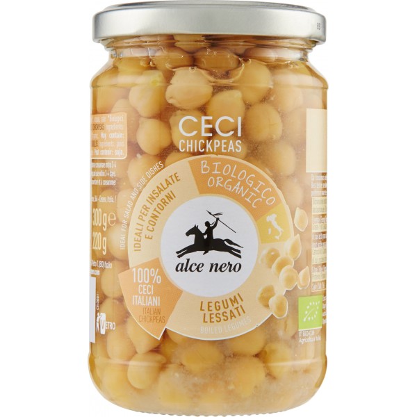 Alce nero Legumi Lessati Ceci Bio 300 gr.